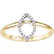Keepsake Charming Marquise Diamond Accent Enhancer Ring in 10kt Yellow Gold