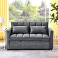 thumbnail image 7 of 54inch Velvent 2-seat Pull Out sofa Couch,3 in 1 Sleeper Sofa,  Adjustable Backrest, 7 of 7