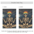thumbnail image 4 of Yayeee Garden Flag 12" x 18" Double Sided Outdoor Yard Lawn Holiday Decorations, Skeleton with Rainbow, 4 of 6