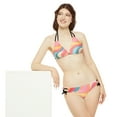 thumbnail image 4 of Trendy Colorful Swirl Strappy Bikini Set - Fun and Flirty Swimwear, 4 of 9