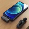 thumbnail image 3 of Microphone Cravate Sans Fil à Réduction de Bruit, Mini Micro Portable à Pince, Micro à Revers Omnidirectionnel 360°, Type-C/IOS pour Diffusion en Direct et Enregistrement Sonore, 3 of 9