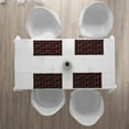 thumbnail image 4 of Ambesonne Burgundy Place Mats Set of 4, Snow Like Polka Dots, Standard Size, Pale Grey Burgundy, 4 of 5