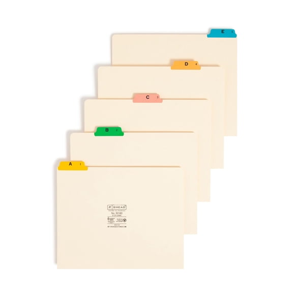 File Guides, lengüetas en la parte superior, tamaño carta, 25 unidades, con lengüeta superior cortad