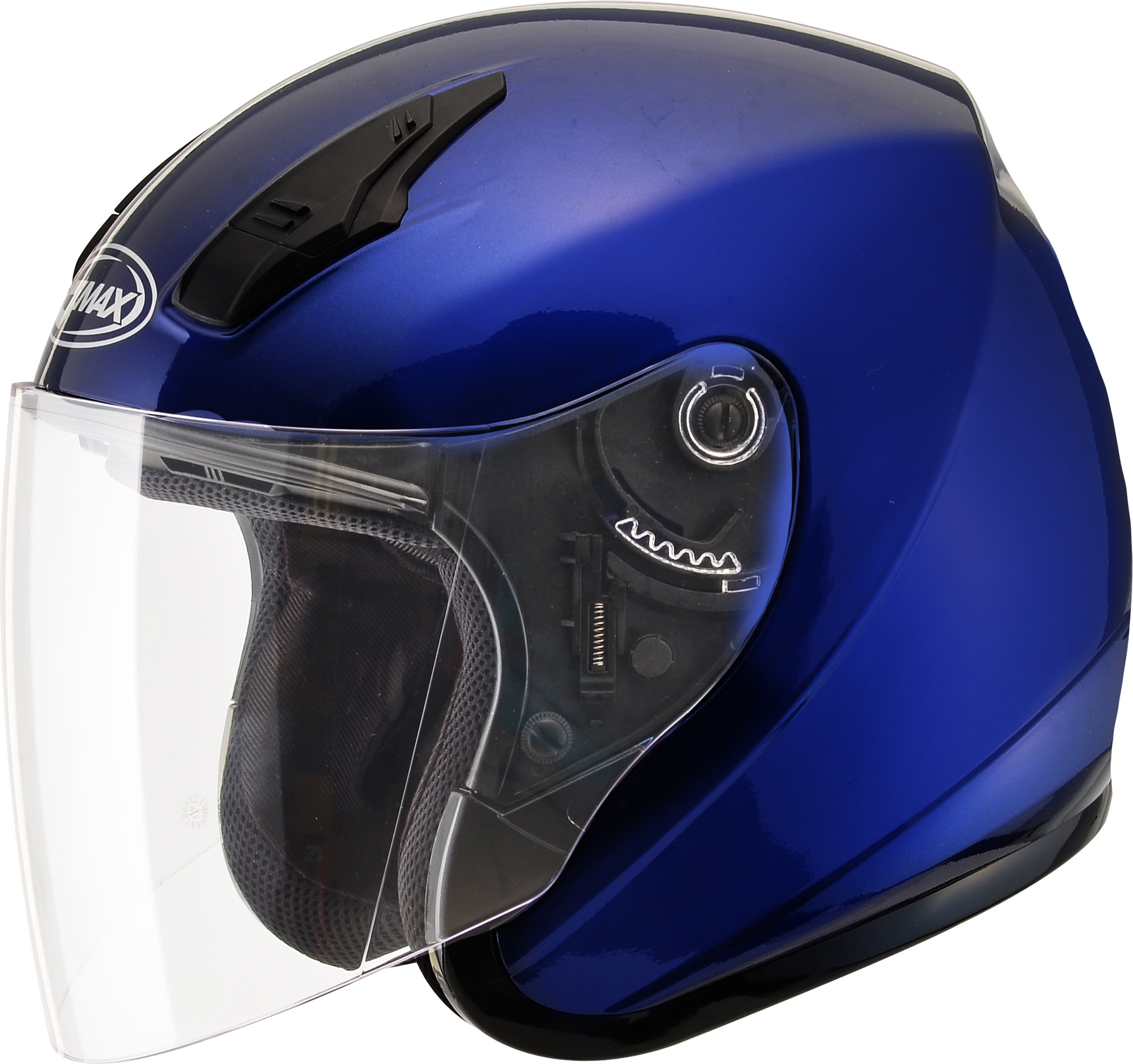 GMAX OF-17 Open Face Motorcycle/Scooter Helmet Blue - Walmart.com - Walmart.com