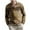 Brown, variant on Clearance Under 10$! New Fashion Mens Tops 2024 Plus Size Long Sleeve V-Neck Button Casual Comfortable Blouse Sweater