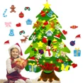 thumbnail image 5 of DIY Felt Christmas Tree Wall Hanging with LED String Lights for Kids Xmas Gifts Merry Christmas Decor Home Party Supplies 2023, 5 of 5