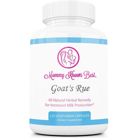 Mommy Knows Best Goat's Rue Lactation Aid Support Supplement for Breastfeeding Mothers 120 (Best Cla Supplement To Take)