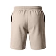 thumbnail image 6 of Fabrcox S-5XL Mens Bermuda Shorts Big and Tall Men's Basketball Shorts Drawstring Breathable Hiking Fishing Fitness Athletic Shorts for Men with Pockets Khaki 5XL, 6 of 6