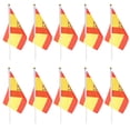 thumbnail image 4 of Shisuyan 50pcs Cheering Flag Football Handheld Mini Flag National Red Sticks Stick White Cheering Football Abs, 4 of 9