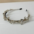 thumbnail image 2 of Riforla Versatile Rhinestone Headband for Women Handmade Elegant Hair Accessory for All Seasons and Special Events Light Gray2, 2 of 9