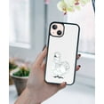thumbnail image 5 of FINCIBO Soft Rubber Protector Cover Case for Apple iPhone 13 6.1" 2021 (NOT FIT Apple iPhone 13 mini 5.4" 2021/iPhone 13 Pro 6.1" 2021/iPhone 13 Pro Max 6.7" 2021), White Silkie Chicken, 5 of 5