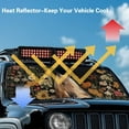 thumbnail image 3 of Uorisanigo Windshield Sun Shade Suitable for Jeep Wrangler JK JKU JL JLU1997-2024 Foldable Window Floral Western Horse Sun Visor for UV Rays & Heat Protection, Keep Your Car Cooler, 3 of 7