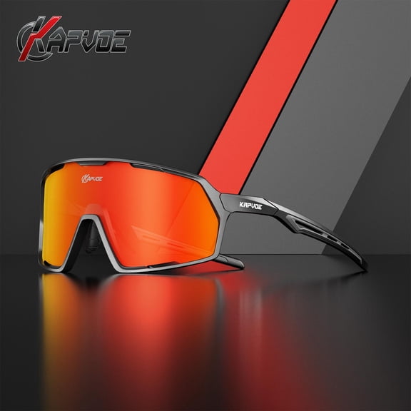 KAPVOE Cycling Glasses Fashion Frame MTB Outdoor Sport Running Bike For Men Women Hiking Travel Eyeglasses Mountain Sand Control Fishing Waterproof Camping Riding Windproof Eyewear