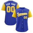 thumbnail image 3 of Camiseta de béisbol personalizada con estampado de rayas y nombre del equipo y número, camiseta deportiva para hombres y niños, 3 of 5