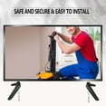 thumbnail image 3 of Universal TV Base Stand, Table Top TV Stand Legs with Screws and Instruction, Black ABS TV Replacement Legs for Most 32 40 49 50 55 Inch TCL Roku Smart TV, 3 of 7