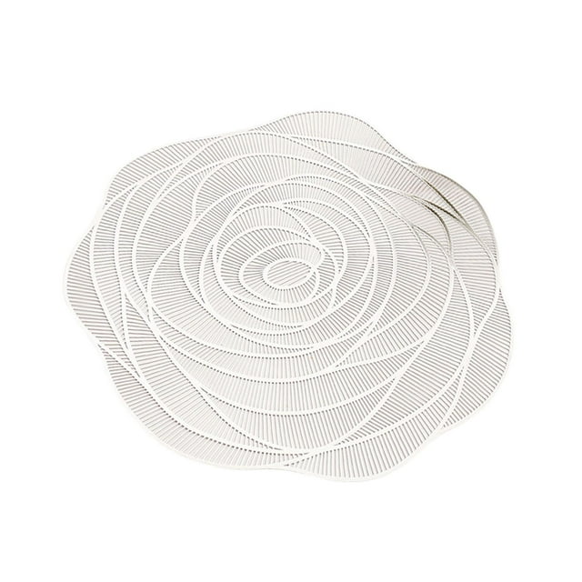 Mantel individual Macarena floral antideslizante de PVC redondo para comedor y fiesta