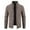 Coffee, variant on RYRJJ Cardigan Sweaters for Men Full Zip Soft Brushed Lined Slim Fit Knitted Sweater Jackets Stand Collar Outwear Coat with Pockets(Dark Gray,M)