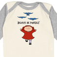 thumbnail image 4 of Inktastic Cordelia and Birds Believe in Yourself Boys or Girls Long Sleeve Baby Bodysuit, 4 of 5
