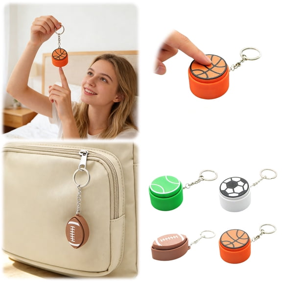 Sports Themed Clicker 3D Printed Sensory Clicker Keychain For Stress Hyperactivity Kids Adults Birthday Stuffers