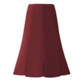 thumbnail image 4 of A Line Midi Skirt for Women High Waist Flowy Casual Solid Color Skirt Soft Knit Office Basic Skirts, 4 of 8