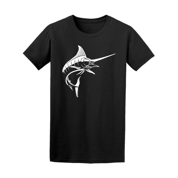 Grunge Marlin Fish Sketch Tee Men's -Image by Shutterstock