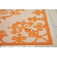 thumbnail image 4 of Nourison Aloha Indoor/Outdoor Orange 5'3" x 7'5" Area Rug, (5x7), 4 of 7