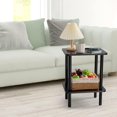 thumbnail image 6 of End Table with Charging Station, Black USB Side Table, Small Nightstand for Living Room, Bedroom and Office, 6 of 15