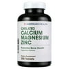 American Health Chelated Calcium & Magnesium with Zinc, 250 Ct
