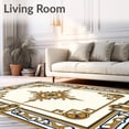 thumbnail image 2 of ODIKA 2'x3' Machine Washable Non-Slip Area Rug, Jacquard Palatial Grandeur Symphony High Traffic Rug, Gold, 536360, 2 of 7