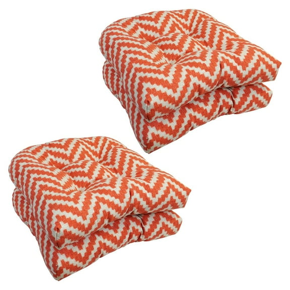 Blazing Needles 19-inch U-Shaped Dining Chair Cushions (Set of 4)  93184-4CH-OD-199