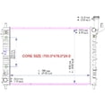 thumbnail image 2 of Engine Coolant Radiator For Buick Enclave 2008-2014 RAD13007, 2 of 2