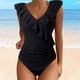 thumbnail image 1 of WILLBEST Traje de Baño Mujer Dos Piezas Trajes de Baño para Mujer Traje de Baño Lindo Traje de Baño con Cuello En V con Volantes, 1 of 4