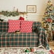 thumbnail image 4 of Fundas de almohada navideñas Fiudx Juego de 2 cojines rojos decorativos de 18x18 pulgadas, 4 of 6
