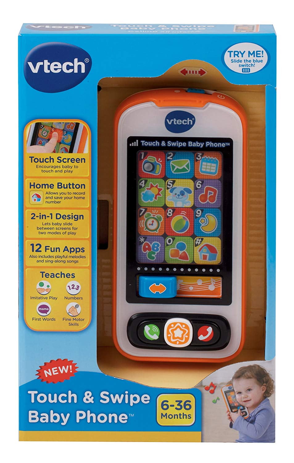 vtech touch & swipe baby phone