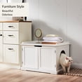 thumbnail image 3 of unipaws Cat Litter Box Enclosure, Hidden Litter Box  Furniture, 3 of 6