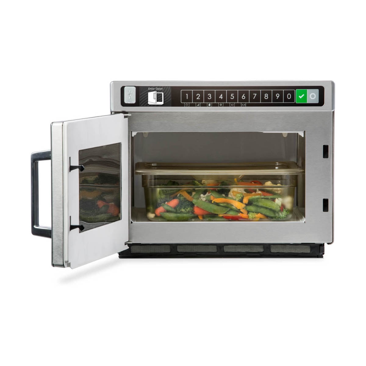 Amana Commercial Digital Microwave .6 Cft Countertop 2100 Watt Heavy Volume Model Hdc212