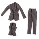 thumbnail image 3 of 3x 1:6 Ropa para muñecas femeninas de 12 pulgadas para vestir figuras de acción femeninas Gris, 3 of 9