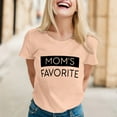 thumbnail image 2 of Women's T-Shirts Mom's Favorite Day Family Humor T Shirt for Moms Celebrating Family and, 2 of 5