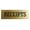 Brushed Gold, variant on Signs ByLITA Basic Receipts Sign (Black /Gold) - Small