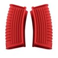 thumbnail image 2 of RO Agarres para ollas Pinzas resistentes al calor Cubiertas aisladas para sartenes, sartenes, planchas Funda de silicona para mango de olla 2 piezas Negro Rojo Sincero Electrónica, 2 of 5