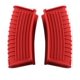 thumbnail image 2 of Empuñaduras para ollas Pinzas resistentes al calor Cubiertas aisladas para sartenes, sartenes, planchas Funda de silicona para mango de olla 2 piezas Negro Rojo Rojo Verde, 2 of 5