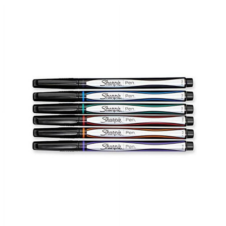  SHARPIE 1976527 Pen, Fine Point, Assorted Colors, 6-Count :  Permanent Markers : Office Products
