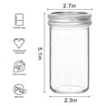 thumbnail image 2 of Mason Jars 12 Oz  15 Canning With Regular Lids Ideal For Jam Honey Wedding Favors Shower, 2 of 7