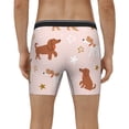 thumbnail image 4 of Salouo Star Cute Dog Pattern Men's Boxer Briefs, Soft & Breathable Underwear Elastic Waistband Briefs for Men,1-Pack, 4 of 7