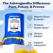 Better Alt KSM 66 Ashwagandha Honey Sticks |Organic Multiflora Himalayan Honey |1 Month Dietary Supplement