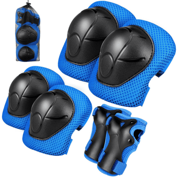 Bike Knee Pads and Elbow Pads with Wrist Safety Guards Protective Gear Kids 