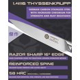 thumbnail image 2 of Kessaku Utility Knife - 5 inch - Dynasty Series - Razor Sharp Kitchen Knife - Forged ThyssenKrupp German High Carbon Stainless Steel - G10 Garolite Handle with Blade Guard, 2 of 11