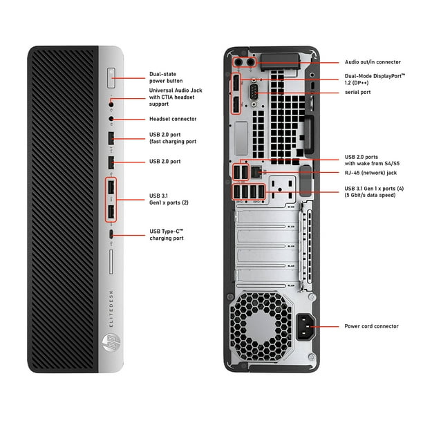 HP ELITEDESK 800 G3 SFF Computer - Intel Quad Core I7-6700 3.4 GHz