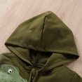 thumbnail image 6 of Mercatoo Toddler Boys Hoodie Jackets Dinosaur Zipper Long Sleeve Spring Fall Hooded Sweatshirt Coat for Kids, 6 of 9