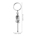 thumbnail image 2 of HEALEEP 2Ud Adorno Para Llaveros Y Bolsas Con De Esgrima En Metal Resistente Plateado, 2 of 8